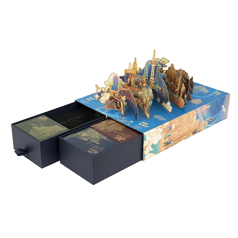 Caixa de papel gaveta de papelão