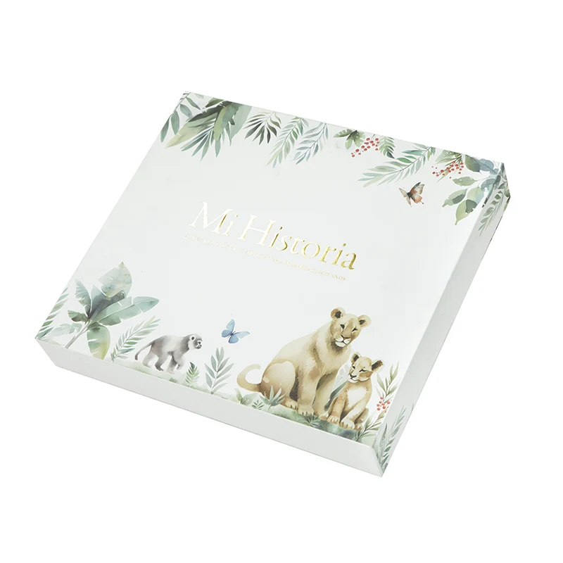 Caderno de crescimento diário para bebês com capa dura