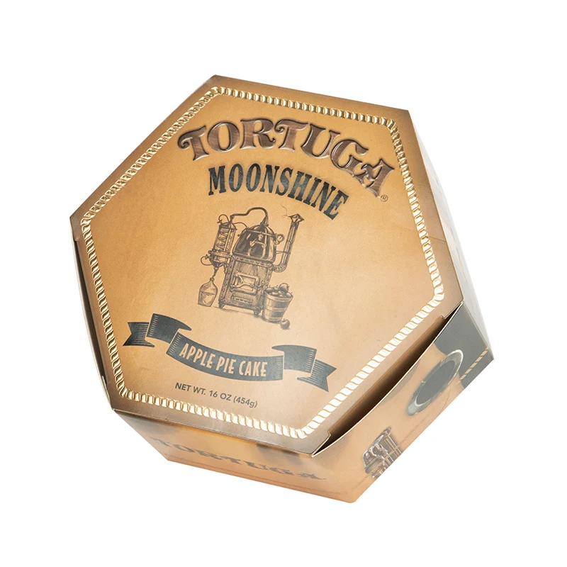 Caixa de papel para presente hexagonal