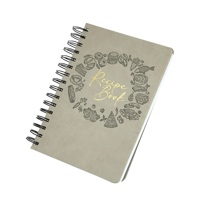 Caderno espiral com capa de pu