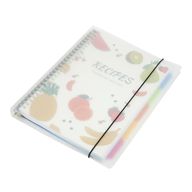 Caderno espiral com capa de PVC